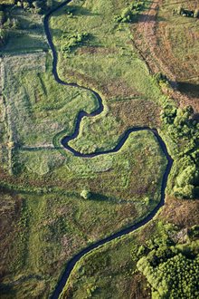 luchtfoto meander DRAA